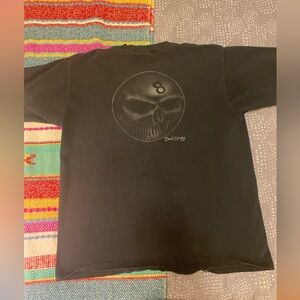 Dead Stroke Darts Pocket T-Shirt Men's XL Black Vtg Y2K Double Sided Logo